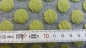 Preview: Steppstoff 3D Tupfen grau-melange/grün