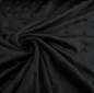 Preview: Herzen-3D Kuschel Stoff schwarz
