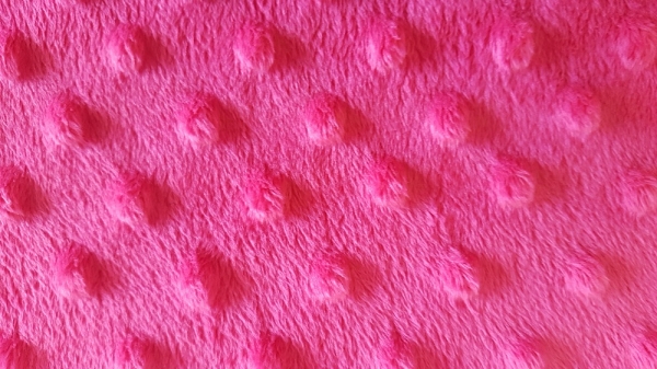 Dots Noppen Kuschel Stoff pink