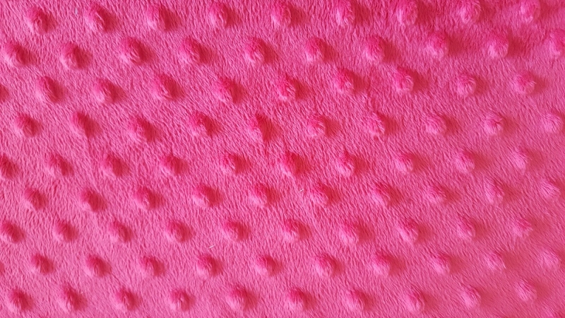 Dots Noppen Kuschel Stoff pink