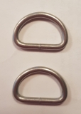 D-Ring 30mm Silber matt