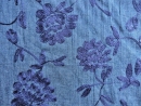 bestickt Blumen-dunkelblau/blau