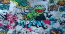 Graffiti Frosch Beschichtet