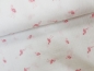 Preview: Musselin Stoff Flamingo Double Gauze bestickt