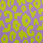 Preview: Kunstleder Happy Collection- lila/lemon Leo