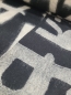 Preview: Wolle/Polyester Stoff- Alphabet schwarz/weiss