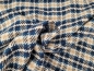 Preview: Mantelstoff Polyester/Wolle- Gemisch chanel checks braun/blau