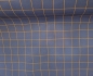 Preview: Kunstleder Happy Collection- blau/braun Karo