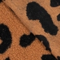 Preview: Teddy Leopard hellbraun - schwarz