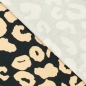Preview: Knit pl/ea yoga sports leopard schwarz/beige