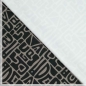 Preview: Knit pl/ea yoga fabric sports abstract inca schwarz