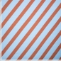 Preview: Knit co/ea french terry stripe hellblau/orangebraun
