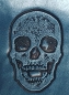 Preview: Skulls Totenkopf Kunstleder Hamlet blau