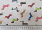 Preview: Bunte Dackel Wachstuch