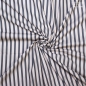 Preview: Fibre Mood  Baumwoll Stretch  Stripes  Grün/ Off White