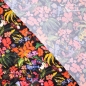 Preview: Fibre Mood Crepe Plissee "Flower Power ​- Bloom​/​Fiona (schwarz​-​bunt)