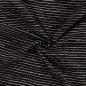 Preview: Baumwolljersey Jersey Stripe Black White