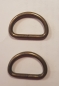 Preview: D-Ring 25mm Altmessing