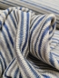 Preview: Italienische Baumwoll-Leinen blau/grau gestreift