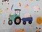 Preview: Wachstuch Traktor Tiere