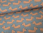Preview: TASCHEN & RUCKSACKSTOFF Dackel dunkel 100% Polyester