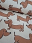 Preview: TASCHEN & RUCKSACKSTOFF Dackel hell 100% Polyester