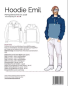 Preview: Hoodie Emil - Papierschnittmuster Schnittmuster Berlin