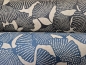 Preview: Canvas beschichtet - Ginkoblatt blau