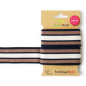 Preview: Stripe me Jacquardband Glam Streifen, marine, gold