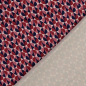 Preview: Elastic Satin Druck BORDEAUX SPICE