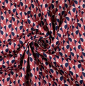 Preview: Elastic Satin Druck BORDEAUX SPICE