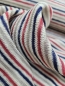 Preview: Italienischer Strick-Baumwoll-Leinen rot/blau/beige gestreift