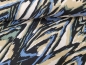 Preview: Viskose twill print Wellen blau