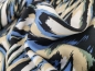 Preview: Viskose twill print Wellen blau