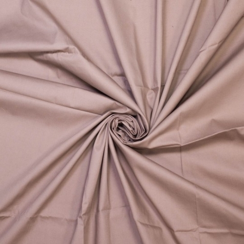Baumwoll- Poplin uni - silver mink (braungrau)