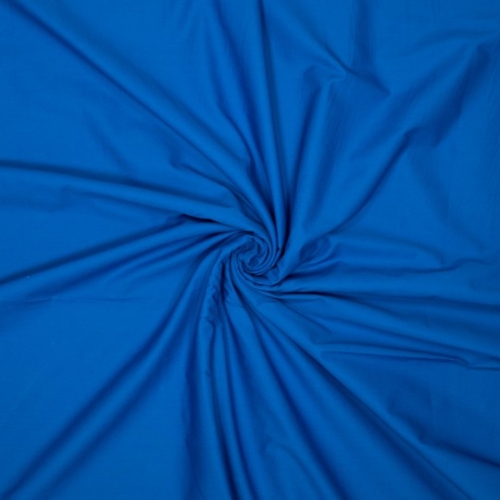 Baumwoll- Poplin uni royalblau