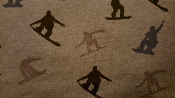 Sweat Snowboarder in grau