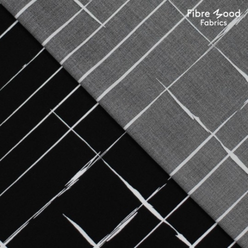 Fibre Mood Viskose Tencel crossed lines