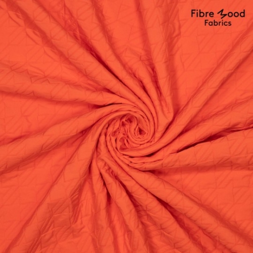 Fibre Mood woven pl/ea- Hahnentritt- Muster orange