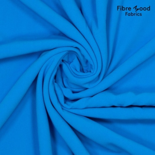 Fibre Mood - Viskose-Crepe leicht elastisch blau