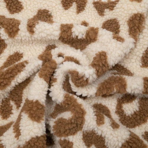 Teddy Leopard beige - caramel