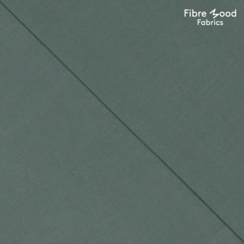 Fibre Mood - poplin Baumwolle stone washed tannengrün