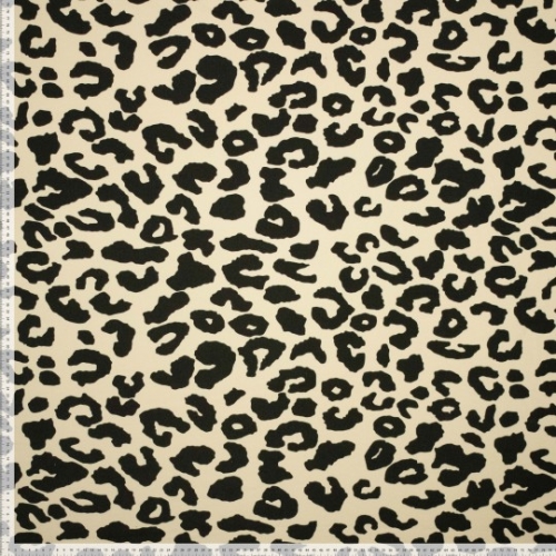 Sweat- Leopard - schwarz