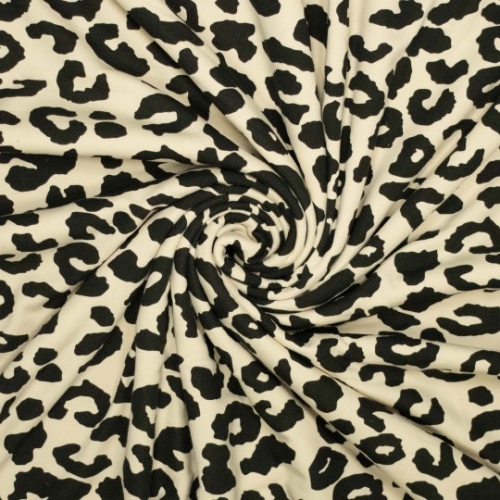 Sweat- Leopard - schwarz