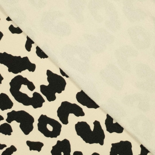 Sweat- Leopard - schwarz