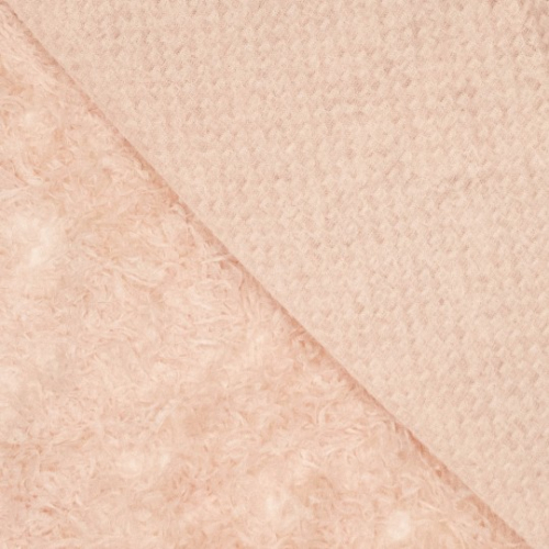 Federn Flauschstoff rosa
