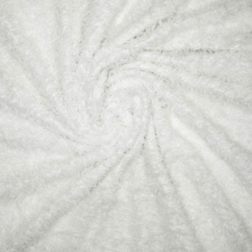 Federn Flauschstoff hellgrau