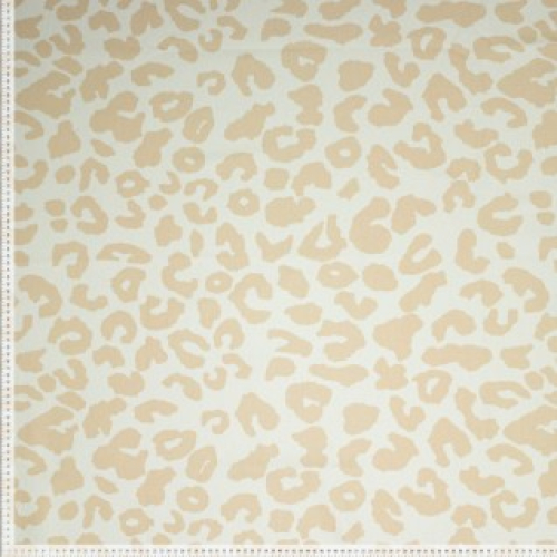 Canvas Baumwolle Leopard - beige