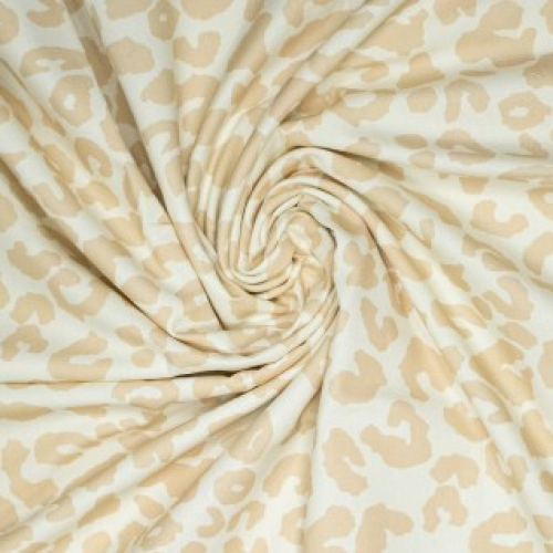 Canvas Baumwolle Leopard - beige