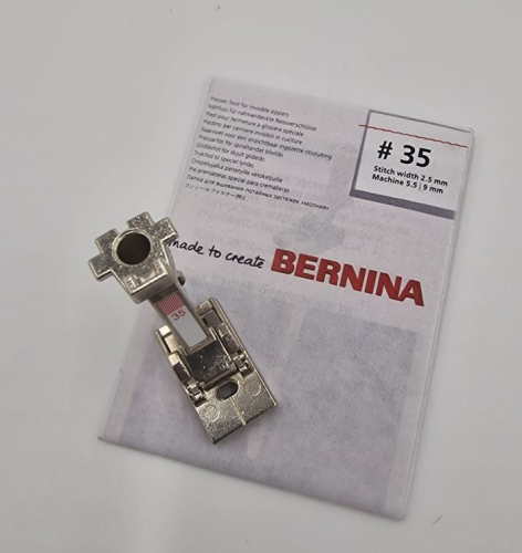 Bernina Reissverschlussfuss (nahtverdeckter) Nr. 35